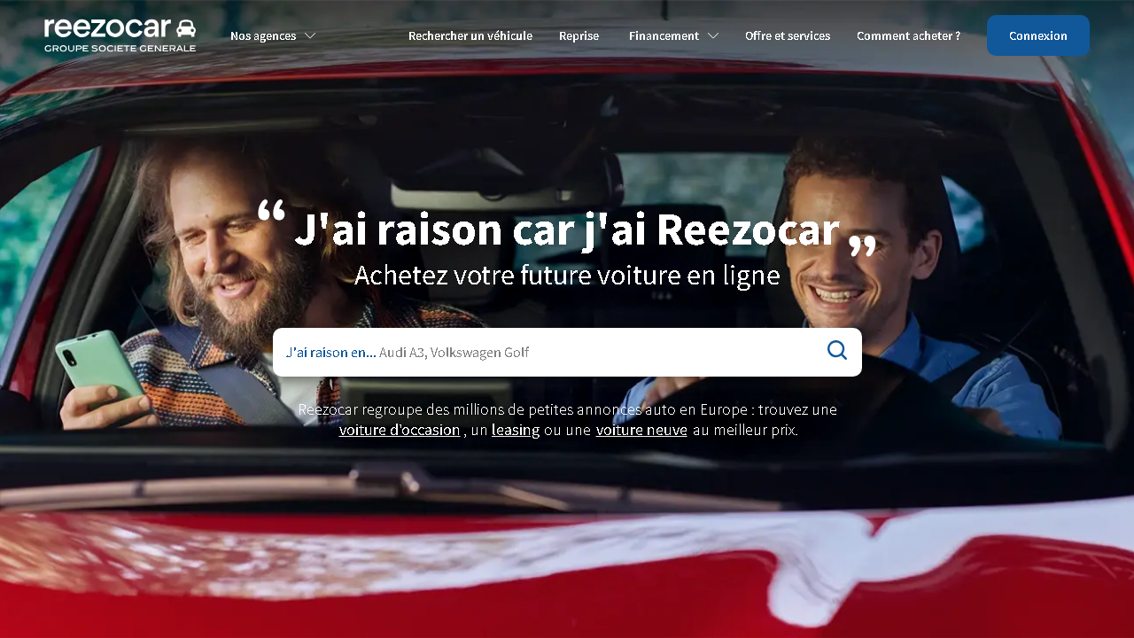 Capture d'écran de https://www.reezocar.com